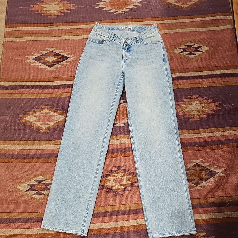 PacSun Light Blue Straight Leg Women's Jeans